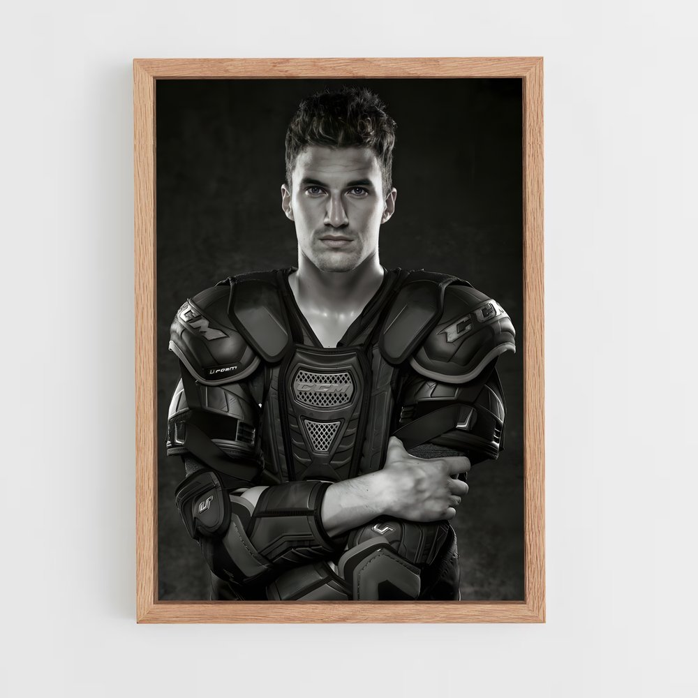 Poster Le Guerrier Stoïque – affiche Hockey sur glace (vue 4)